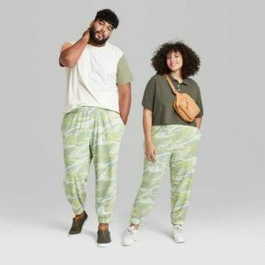 Wild Fable Green Swirl High Rise Jogger Lounge Sweatpants